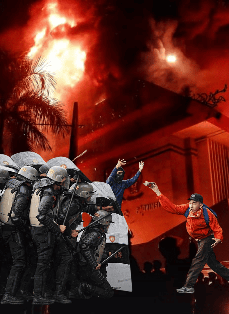 indonesia protests against dpr parliament