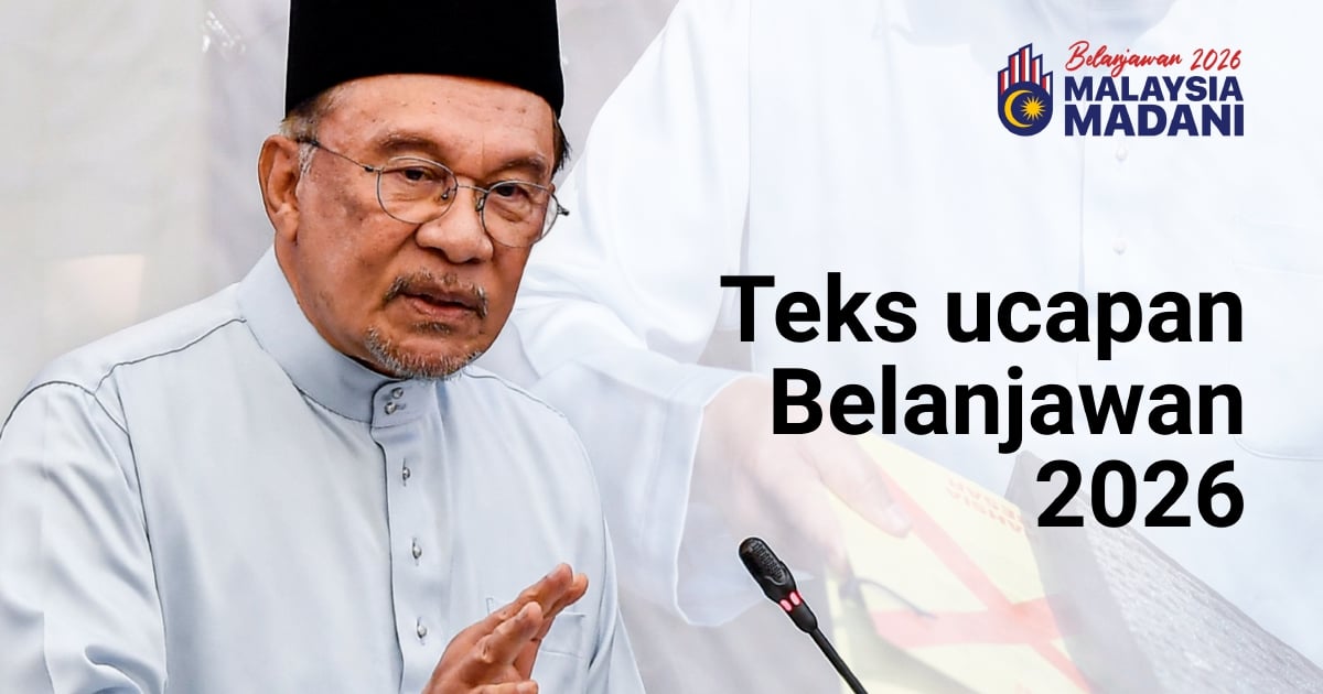 Teks ucapan penuh Belanjawan 2026